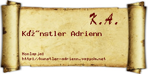 Künstler Adrienn névjegykártya